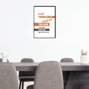 Tranh slogan ý nghĩa về thành công