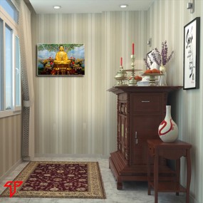 Tranh thờ hình phật vàng