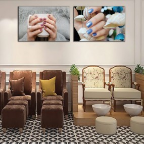Tranh trang trí tường cho tiệm nail, spa, salon.