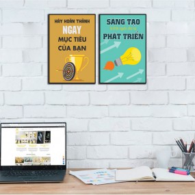 Tranh treo tường cổ động vực dậy bản thân