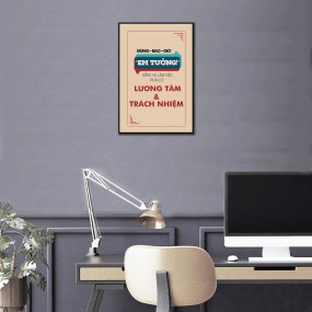 Tranh treo tường cổ động vực dậy bản thân