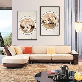Tranh treo tường hoa trắng sang trọng