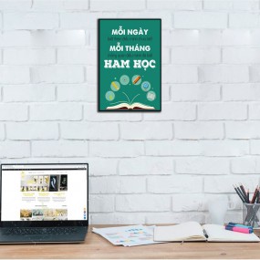 Tranh văn phòng phát triển tư duy tích cực